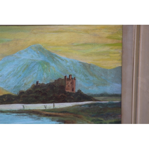 118 - PAIR OF ANTIQUE FRAMED CANVAS'S