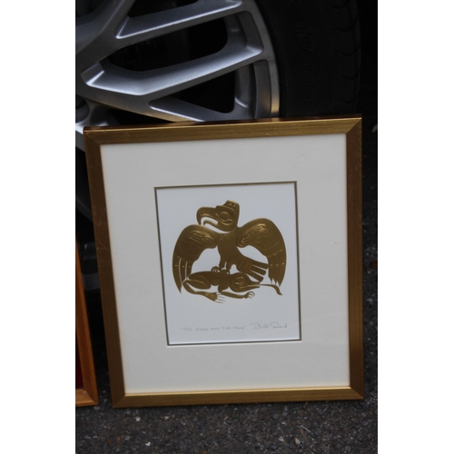 119 - THREE CONTEMPORARY ART PIECES 
41 X 25CM