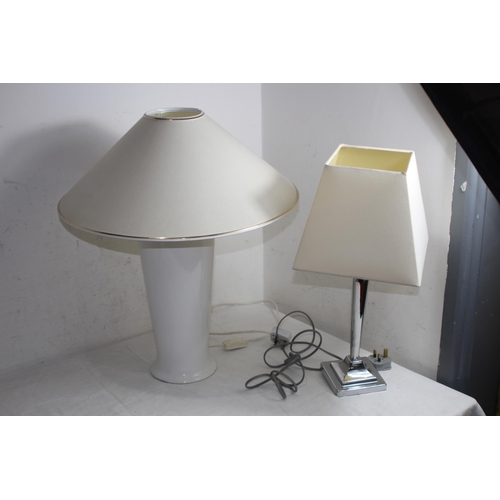 141 - TWO TABLE LAMPS 
58CM