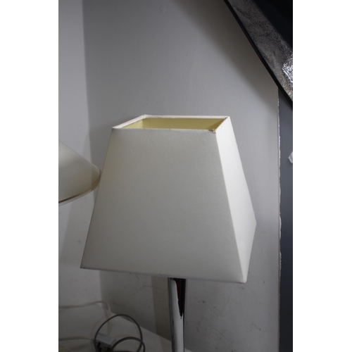 141 - TWO TABLE LAMPS 
58CM