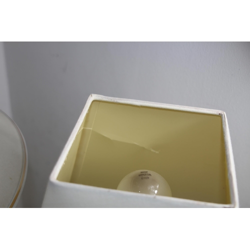 141 - TWO TABLE LAMPS 
58CM