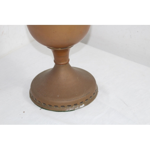 148 - VINTAGE OIL LAMP AND SHADE 
48CM