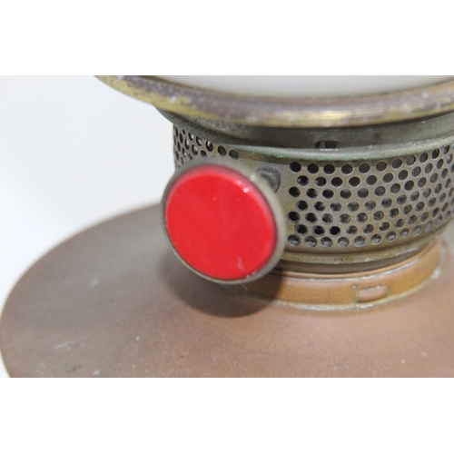 148 - VINTAGE OIL LAMP AND SHADE 
48CM