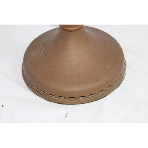 148 - VINTAGE OIL LAMP AND SHADE 
48CM