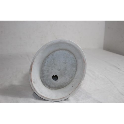 222 - ANTIQUE BISQUE FIGURINE SIGNED AM - A/F
37CM