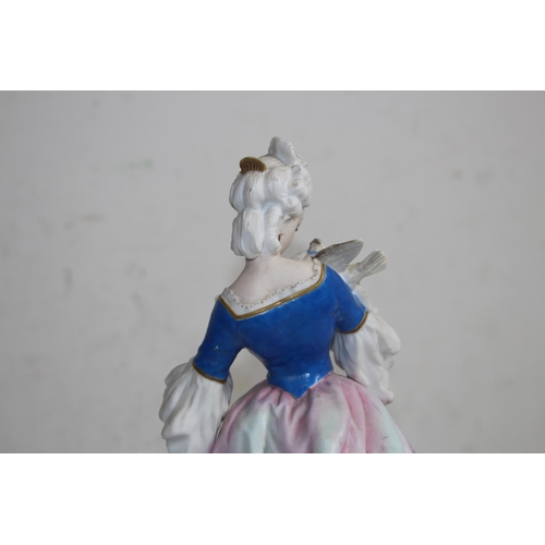 222 - ANTIQUE BISQUE FIGURINE SIGNED AM - A/F
37CM