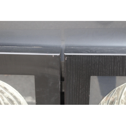 104 - PAIR OF MODERN ART WORKS 
60 X 60CM