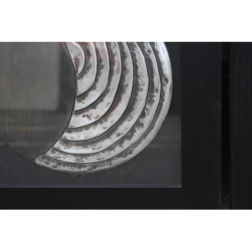 104 - PAIR OF MODERN ART WORKS 
60 X 60CM