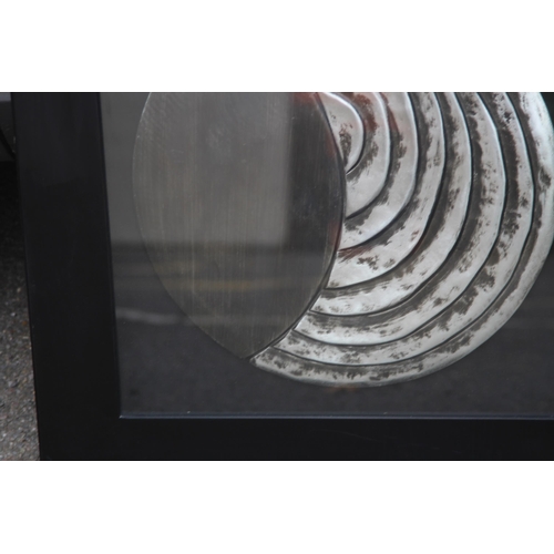 104 - PAIR OF MODERN ART WORKS 
60 X 60CM