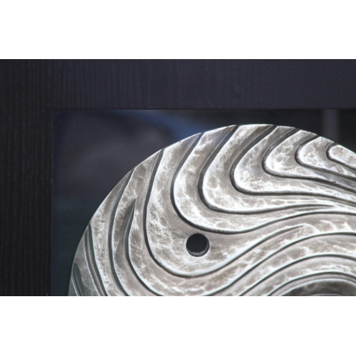 104 - PAIR OF MODERN ART WORKS 
60 X 60CM