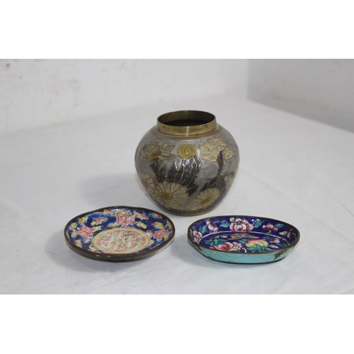 728 - QUANTITY OF CLOISONNÉ