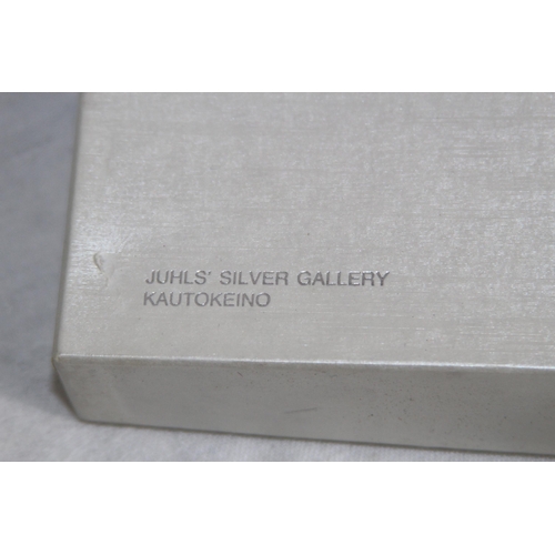 850 - JUHLS SWEDISH HAND MADE SILVER NECKLACE AND EARRINGS