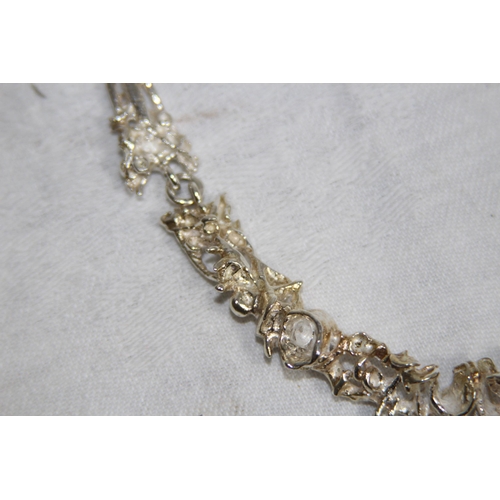 850 - JUHLS SWEDISH HAND MADE SILVER NECKLACE AND EARRINGS