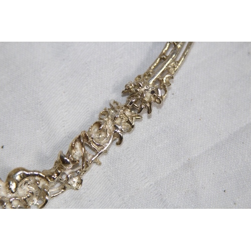 850 - JUHLS SWEDISH HAND MADE SILVER NECKLACE AND EARRINGS