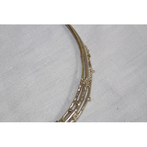 850 - JUHLS SWEDISH HAND MADE SILVER NECKLACE AND EARRINGS