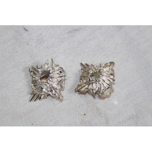 850 - JUHLS SWEDISH HAND MADE SILVER NECKLACE AND EARRINGS