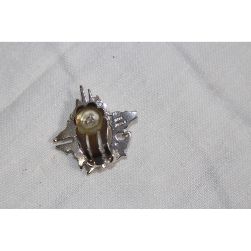 850 - JUHLS SWEDISH HAND MADE SILVER NECKLACE AND EARRINGS