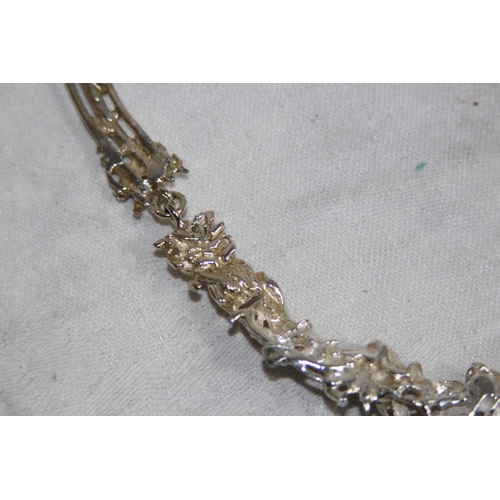 850 - JUHLS SWEDISH HAND MADE SILVER NECKLACE AND EARRINGS