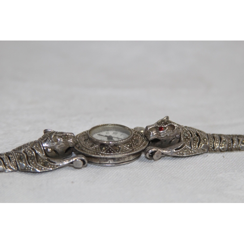 852 - VINTAGE SILVER COCKTAIL WATCH