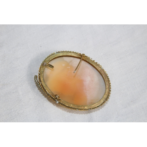 853 - QUANTITY OF VINTAGE AND ANTIQUE CAMEO BROOCHES