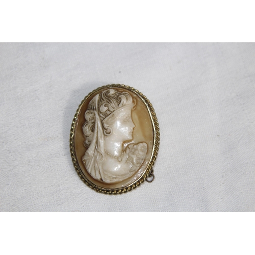 853 - QUANTITY OF VINTAGE AND ANTIQUE CAMEO BROOCHES