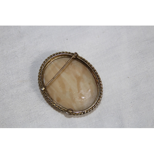 853 - QUANTITY OF VINTAGE AND ANTIQUE CAMEO BROOCHES