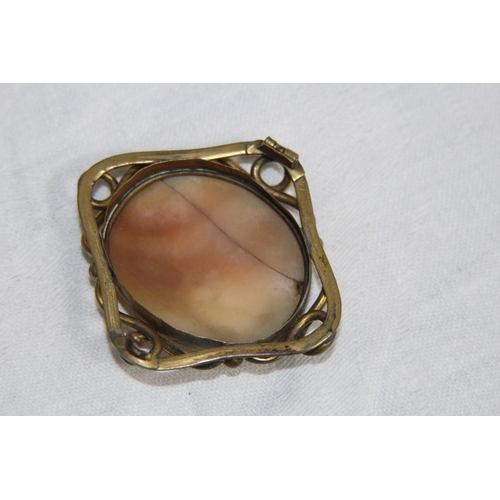 853 - QUANTITY OF VINTAGE AND ANTIQUE CAMEO BROOCHES