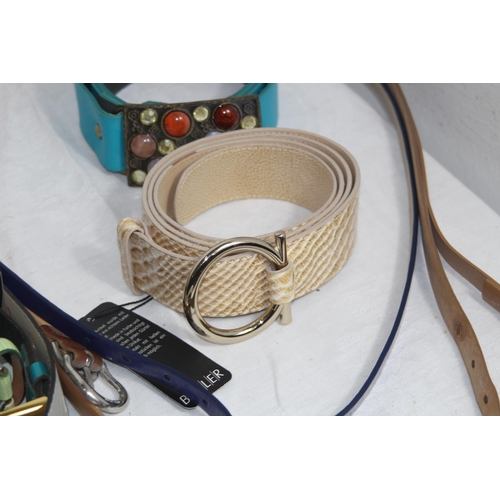 334 - QUANTITY OF GOOD LEATHER BELTS