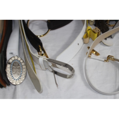 334 - QUANTITY OF GOOD LEATHER BELTS