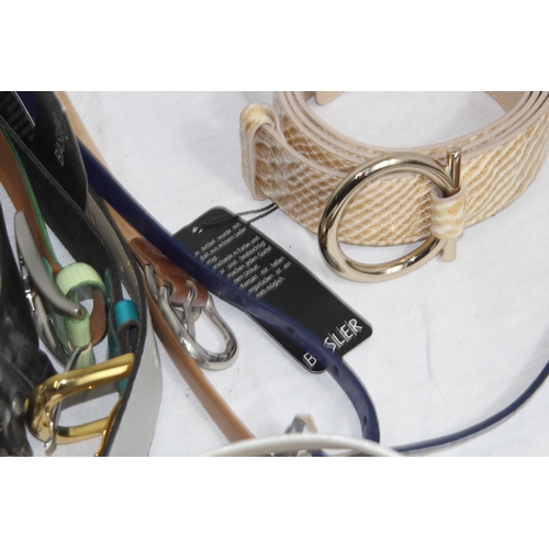 334 - QUANTITY OF GOOD LEATHER BELTS