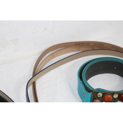 334 - QUANTITY OF GOOD LEATHER BELTS