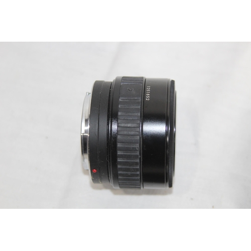 339 - ROLLED GOLD CROSS PEN AND SIGMA ZOOM MASTER CAMERA LENS