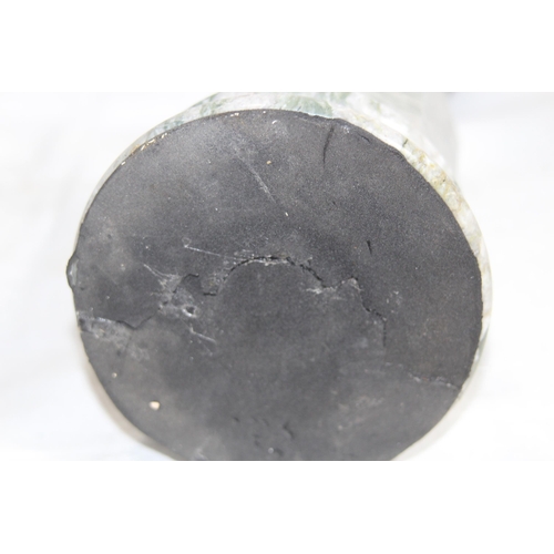 392 - BRONZE FIGURE RIDING CROP ON MARBLE BASE - BASE A/F
43CM