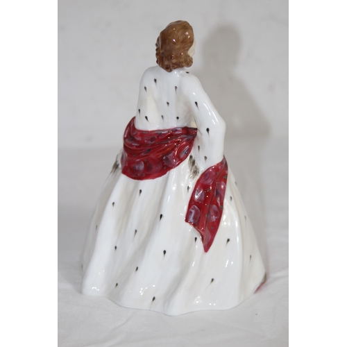 659 - ROYAL DOULTON THE ERMINE COAT FIGURINE 
18CM