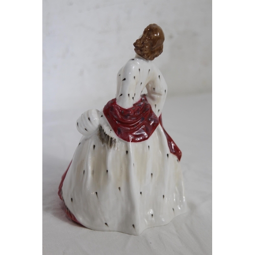 659 - ROYAL DOULTON THE ERMINE COAT FIGURINE 
18CM