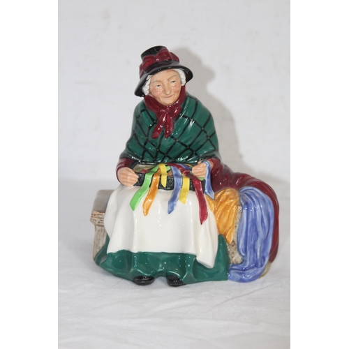 666 - ROYAL DOULTON SILK AND RIBBONS FIGURES - A/F
16 X 14CM