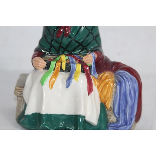 666 - ROYAL DOULTON SILK AND RIBBONS FIGURES - A/F
16 X 14CM