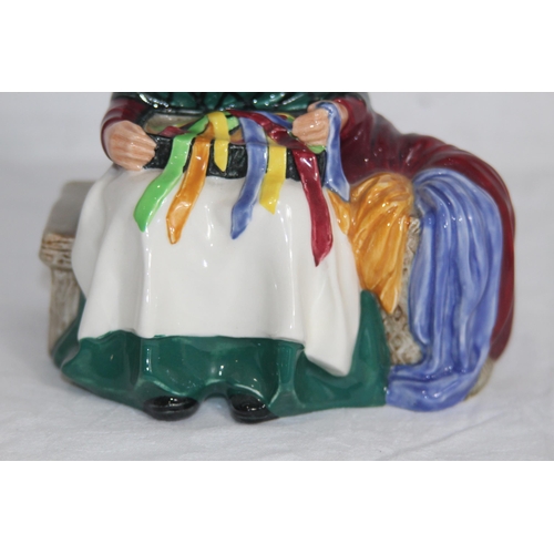 666 - ROYAL DOULTON SILK AND RIBBONS FIGURES - A/F
16 X 14CM