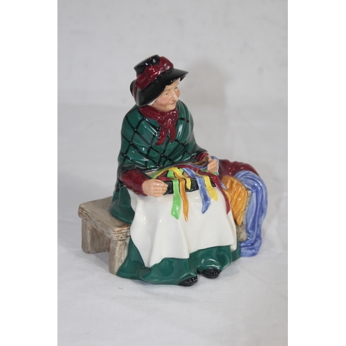 666 - ROYAL DOULTON SILK AND RIBBONS FIGURES - A/F
16 X 14CM