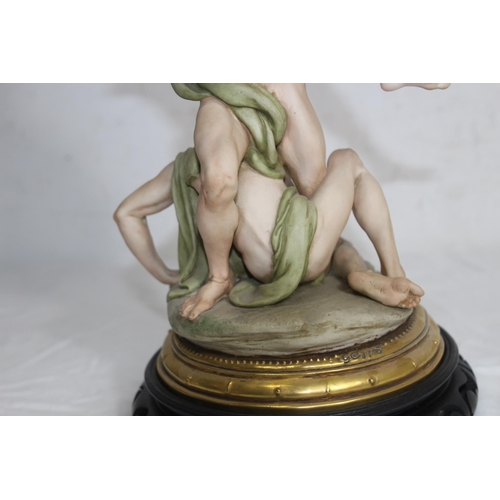 673 - CAPO DI MONTE RAPE OF THE SABINES FIGURES
42CM
