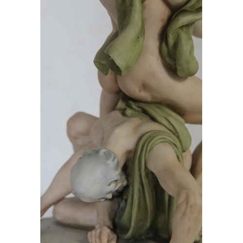 673 - CAPO DI MONTE RAPE OF THE SABINES FIGURES
42CM
