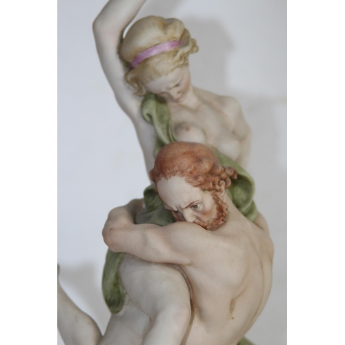 673 - CAPO DI MONTE RAPE OF THE SABINES FIGURES
42CM