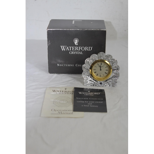 674 - WATERFORD CRYSTAL CLOCK IN BOX