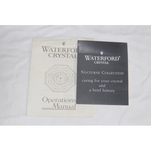 674 - WATERFORD CRYSTAL CLOCK IN BOX