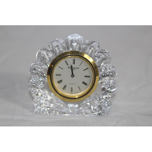 674 - WATERFORD CRYSTAL CLOCK IN BOX