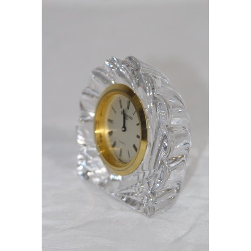 674 - WATERFORD CRYSTAL CLOCK IN BOX