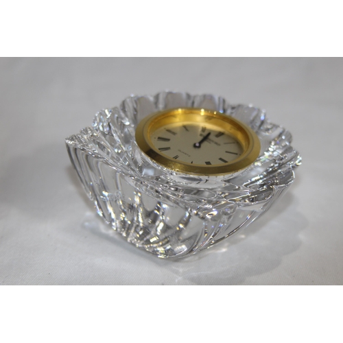 674 - WATERFORD CRYSTAL CLOCK IN BOX