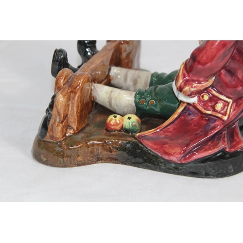 676 - ROYAL DOULTON IN THE STOCKS FIGURINE
14 X 14CM