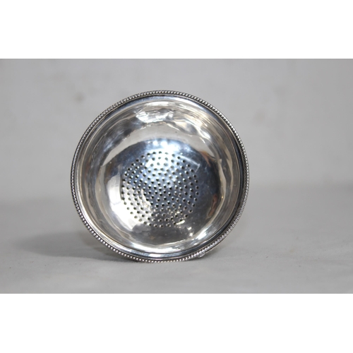 906 - HALLMARKED SILVER FUNNEL - 86.5G - LONDON MARKS RUBBED - JAMES STAMP AND JOHN BAKER