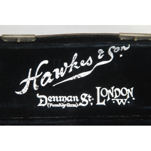 397 - ANTIQUE HAWKS AND SON FLUTE IN BOX
31cm